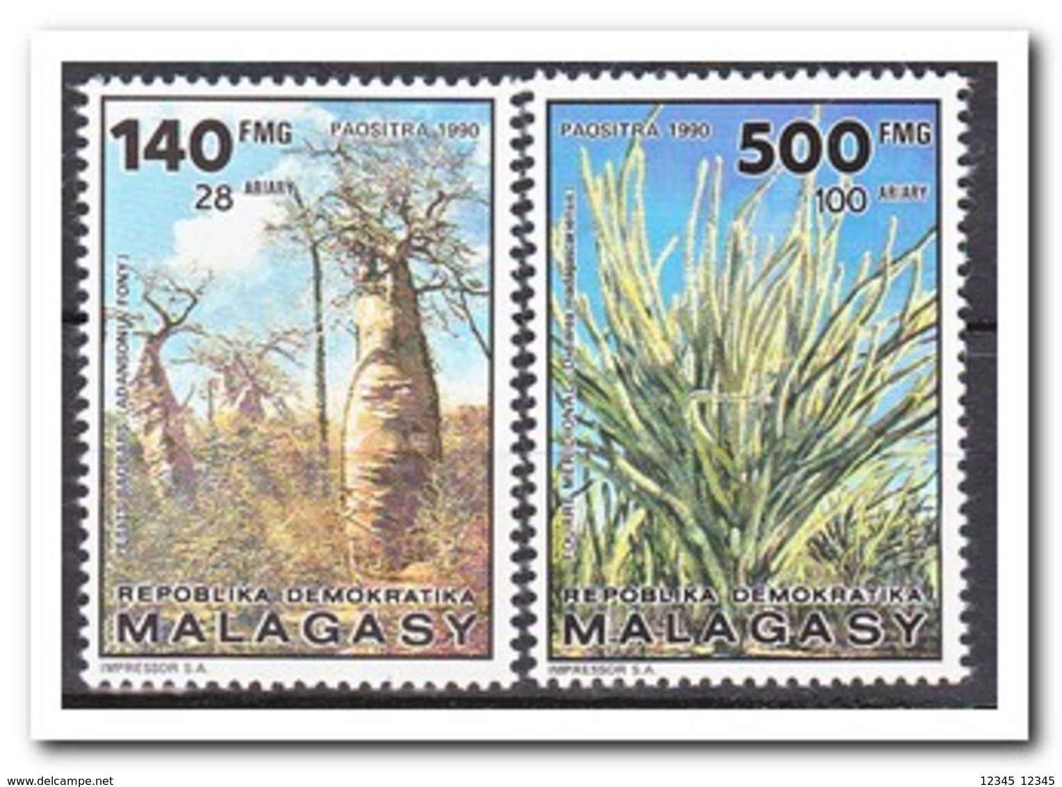 Madagaskar 1991, Postfris MNH, Trees - Madagascar (1960-...)