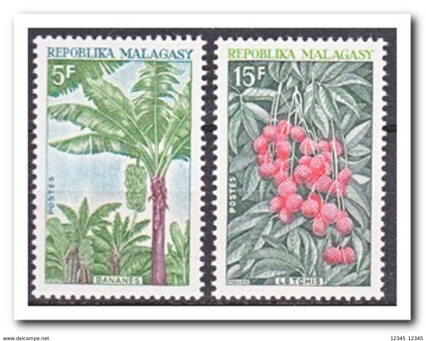 Madagaskar 1969, Postfris MNH, Fruit, Trees - Madagaskar (1960-...)