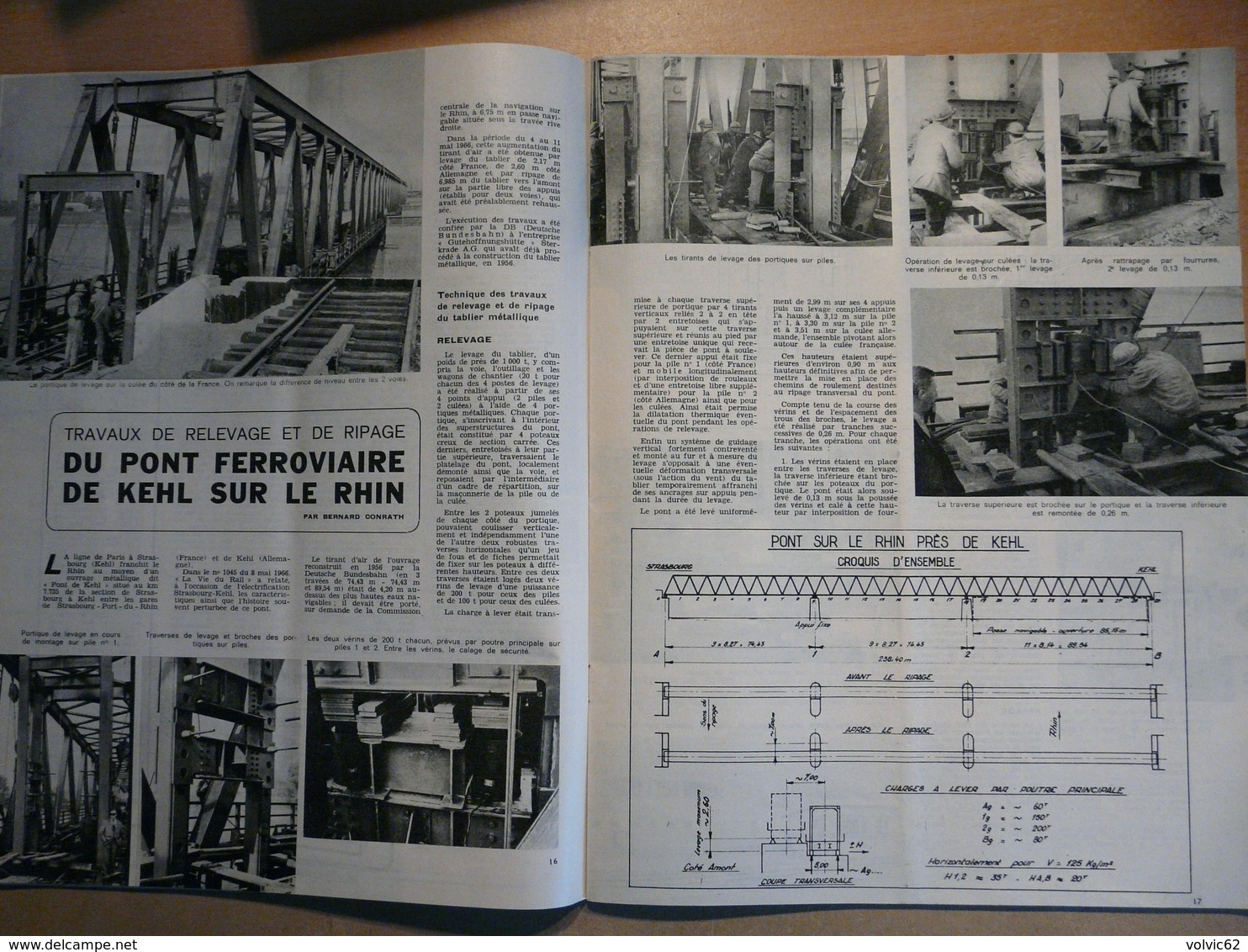 Vie Du Rail 1057 1966 Pont De Kehl Tramway Vienne Stuugart Ludwgshafen De Montigny Sur Loing à Thomery - Trains