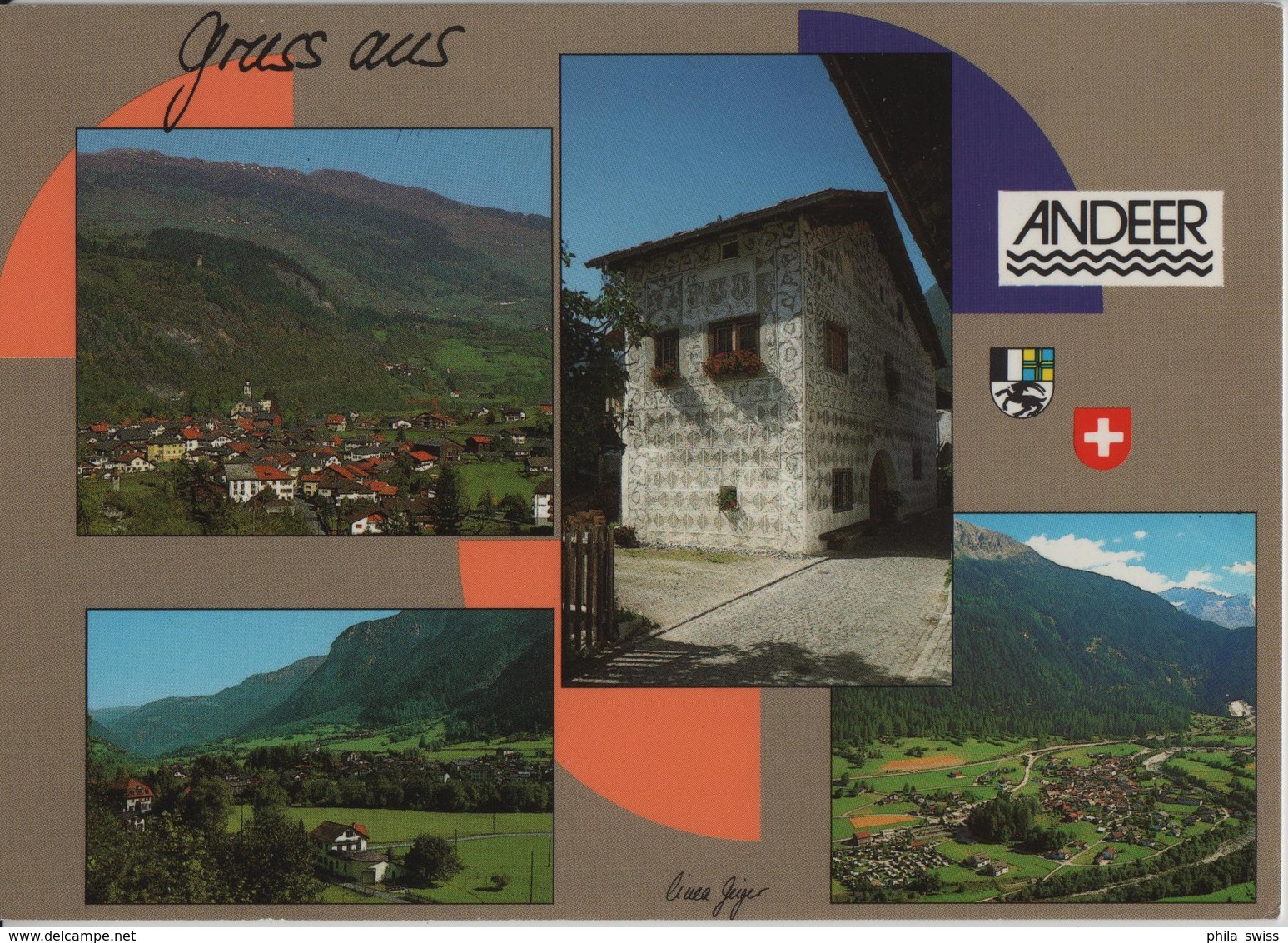 Gruss Aus Andeer - Multiview - Photo: Geiger - Andeer