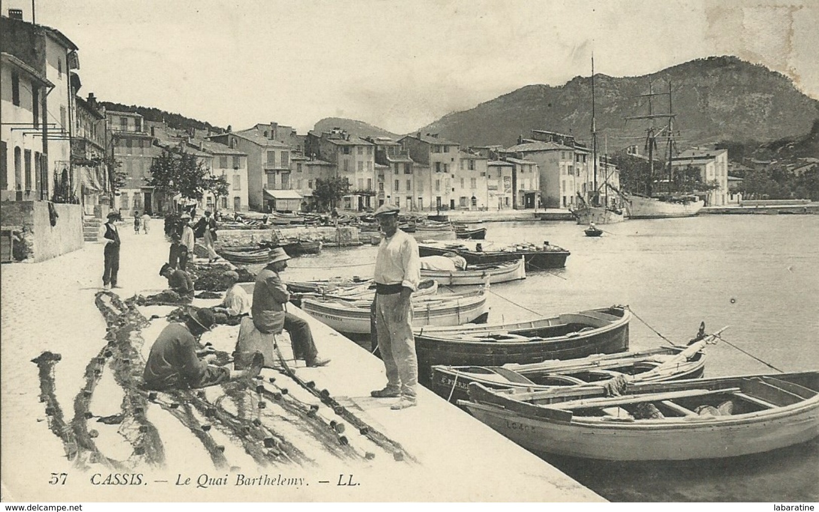 13)   CASSIS LE QUAI BARTHELEMY  ( Pêcheurs  ) - Cassis