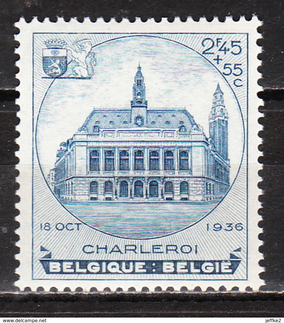 437**  Hôtel De Ville De Charleroi - Bonne Valeur - MNH** - COB 60 - Vendu à 13% Du COB!!!! - Neufs