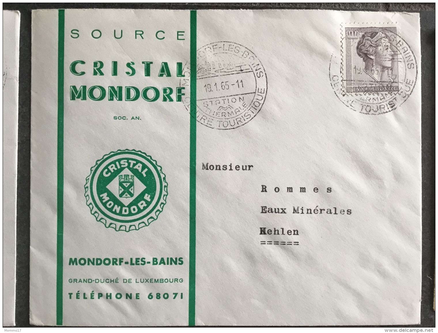 Luxembourg Lettre Source Mondorf II - Lettres & Documents