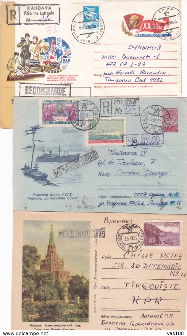 LOT 9 ITEMS, RUSSIA,SEE SCAN IMAGE. - Lettres & Documents