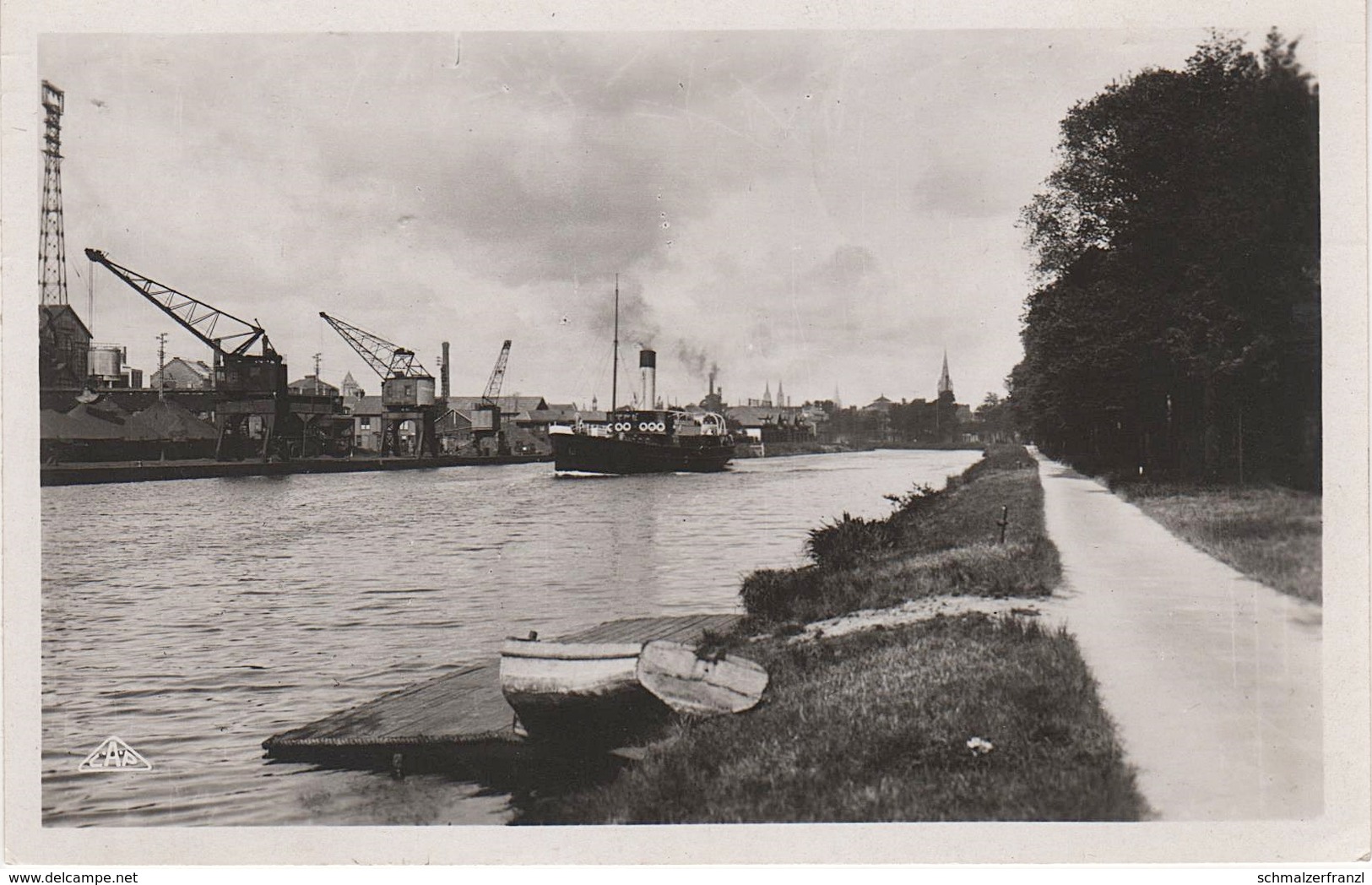 CPA - AK Caen Canal A La Mer Bateau Adolphe Le Prince Calvados Normandie Bei Bayeux Ouistreham Deauville Le Havre - Caen