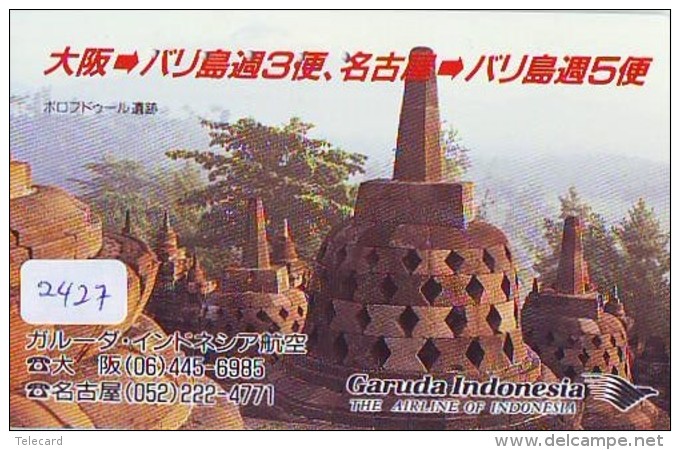 Télécarte  JAPON * GARUDA INDONESIA  (2427)  AVIATION * AIRLINE Phonecard JAPAN  AIRPLANE * FLUGZEUG - Avions