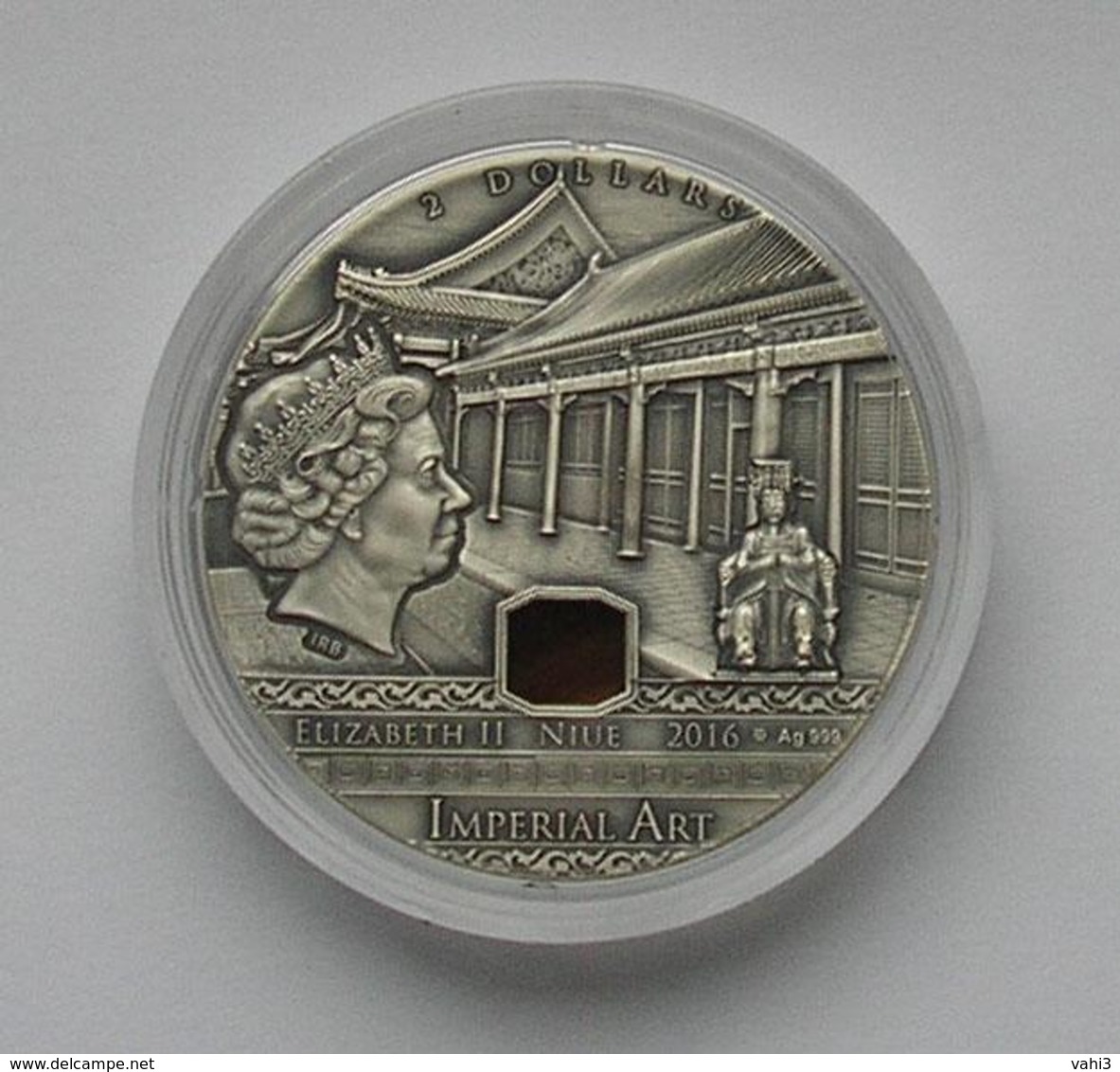 Niue 2 Dollars 2016 China Imperial Art Crystal 2 Oz  Silver Coin - Autres – Océanie