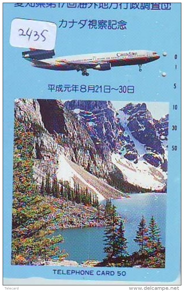 Télécarte  JAPON * CANADIAN AIRLINES  (2435)  AVIATION * AIRLINE Phonecard  JAPAN AIRPLANE * FLUGZEUG - Avions