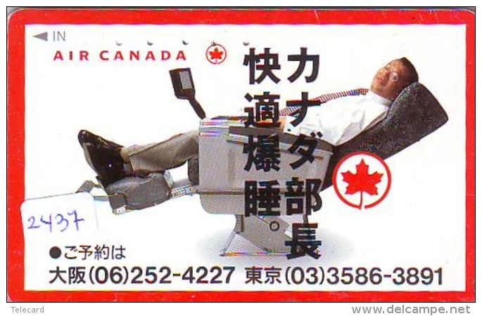 Télécarte  JAPON * AIR CANADIAN  (2437)  AVIATION * AIRLINE Phonecard  JAPAN AIRPLANE * FLUGZEUG - Avions