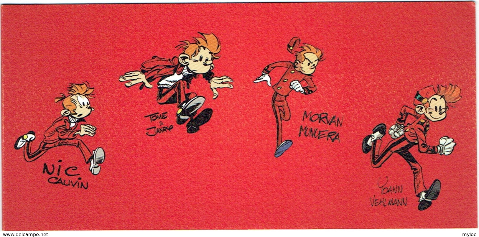 Spirou. 75e Anniversaire. Musée De La Belge De La Bande Dessinée. Carton D'Invitation. 2013. - Autres & Non Classés