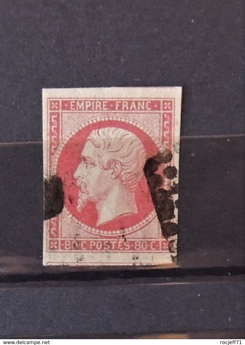 France N°17B  //  TB Avec 1 Voisin - 1853-1860 Napoléon III