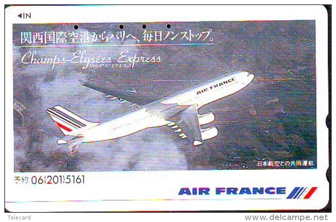 Télécarte  JAPON * AIR FRANCE (2443b) CHAMPS ELYSEES EXPRESS *  AVIATION * AIRLINE Phonecard  JAPAN AIRPLANE * FLUGZEUG - Avions