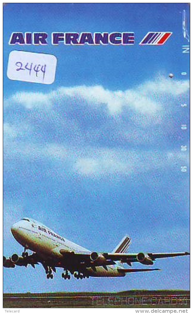 Télécarte  JAPON * 290-1551 * AIR FRANCE (2444)  AVIATION * AIRLINE Phonecard  JAPAN AIRPLANE * FLUGZEUG - Avions