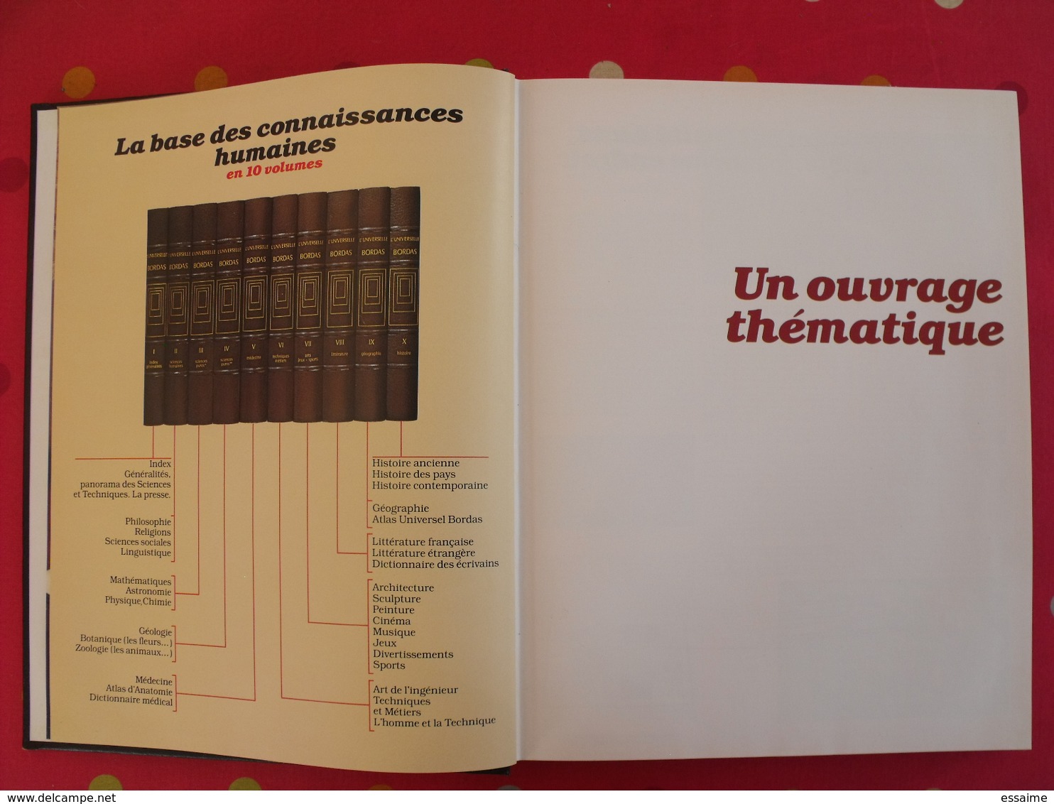La Nouvelle Universelle Bordas. Maquette De Représentant. Encyclopédie, Publicité. Sd Vers 1980 - Dictionnaires