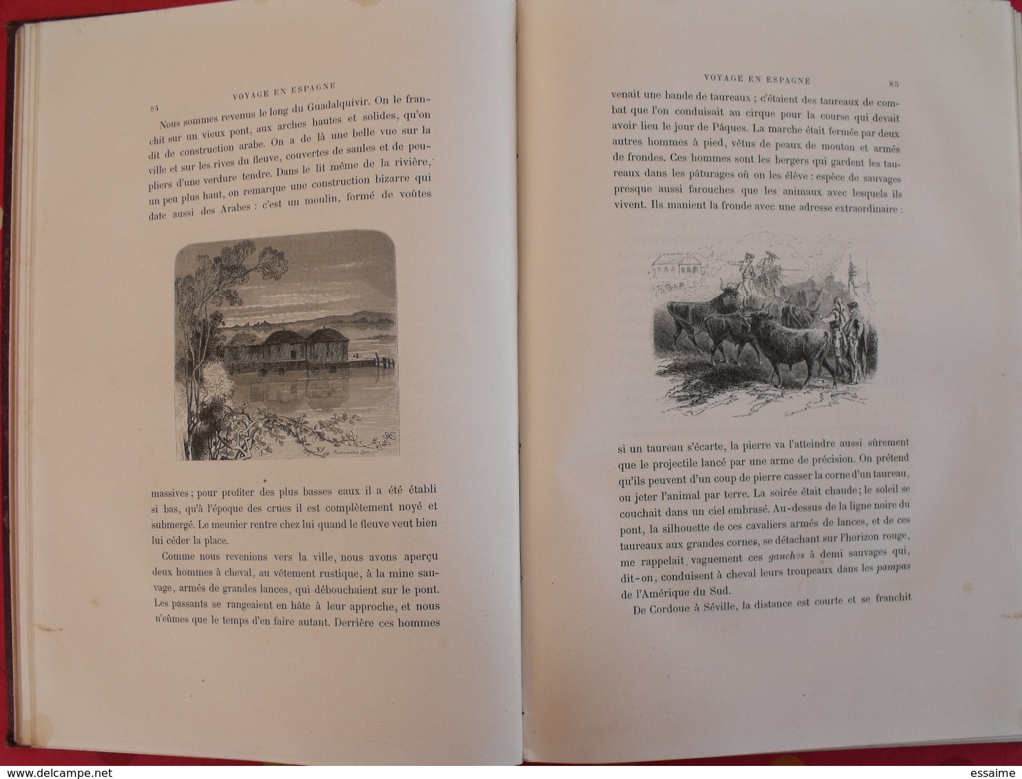 Voyage en Espagne. Eugène Poitou. Illust. de V. Foulquier. Mame Tours 1884