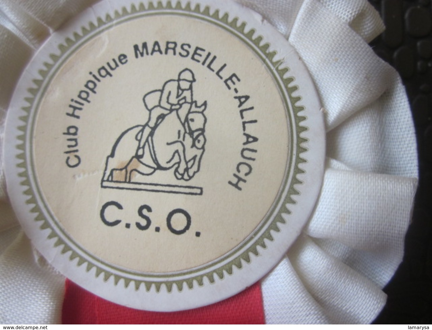 Sport Equitation TROPHÉE BADGE APPARAT CLUB HIPPIQUE MARSEILLE ALLAUCH 13 Autres Collections TROPHY INT --GEMENOS - Hipismo