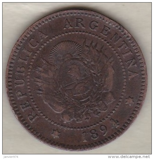 ARGENTINE / TUCUMAN . UN CENTAVO 1894. BRONZE - Argentinië