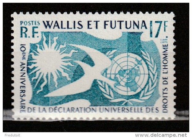 WALLIS Et FUTUNA - N°160 ** (1958) Droits De L'homme - Unused Stamps