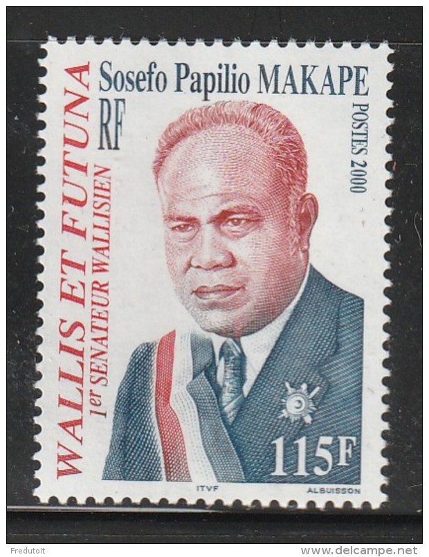 WALLIS Et FUTUNA - N°538 ** (2000) Sosefo Papilio Makape - Unused Stamps