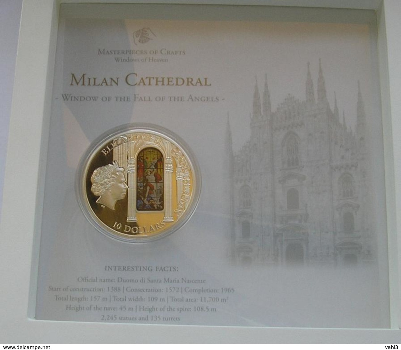 Cook Islands 10 Dollars 2013 Milan Windows Of Heaven Silver Coin - Autres – Océanie