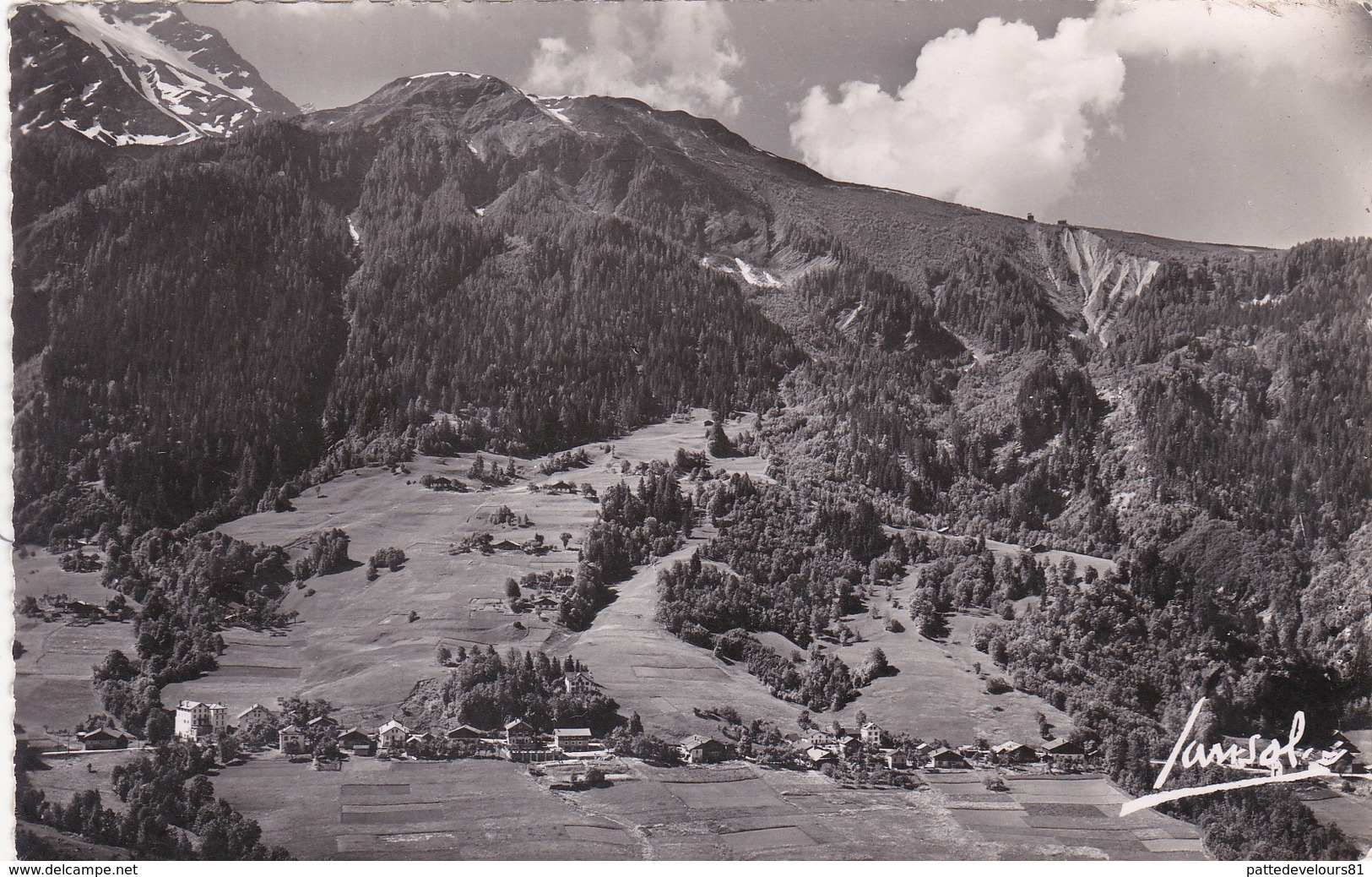 CPSM Dentelée (74) LES HOUCHES Le Quartier Du Téléphérique - Les Houches