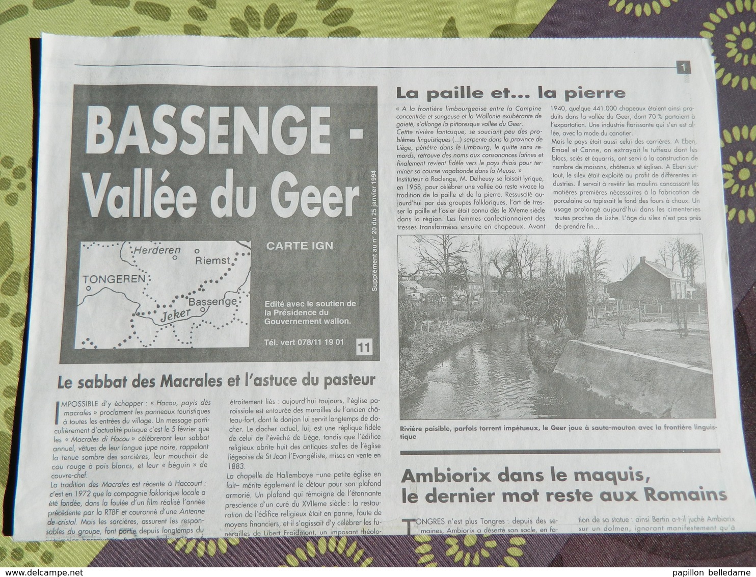 BASSENGE- Vallée Du Geer  : Carte Topographique  IGN - Cartes Topographiques