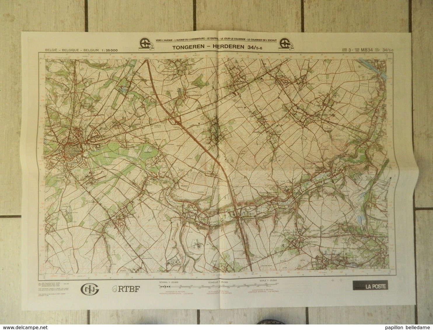 BASSENGE- Vallée Du Geer  : Carte Topographique  IGN - Cartes Topographiques