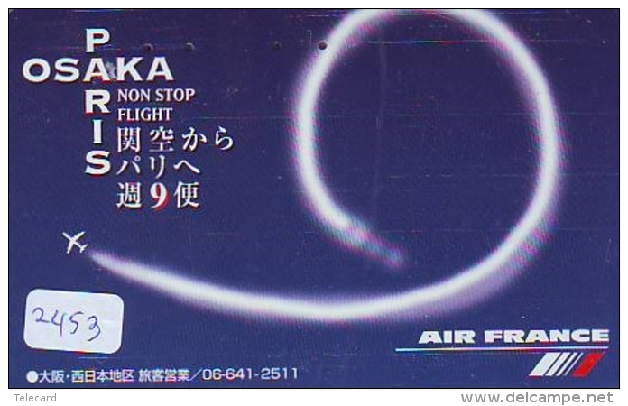 Télécarte  JAPON * AIR FRANCE (2453) * AVIATION * AIRLINE Phonecard  JAPAN AIRPLANE * FLUGZEUG - Avions