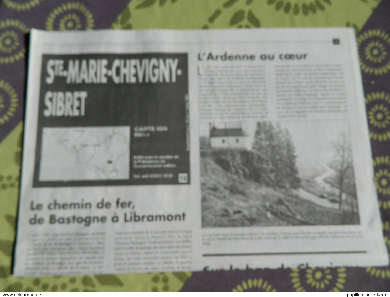 Ste MARIE - CHEVIGNY - SIBRET : Carte Topographique  IGN - Cartes Topographiques