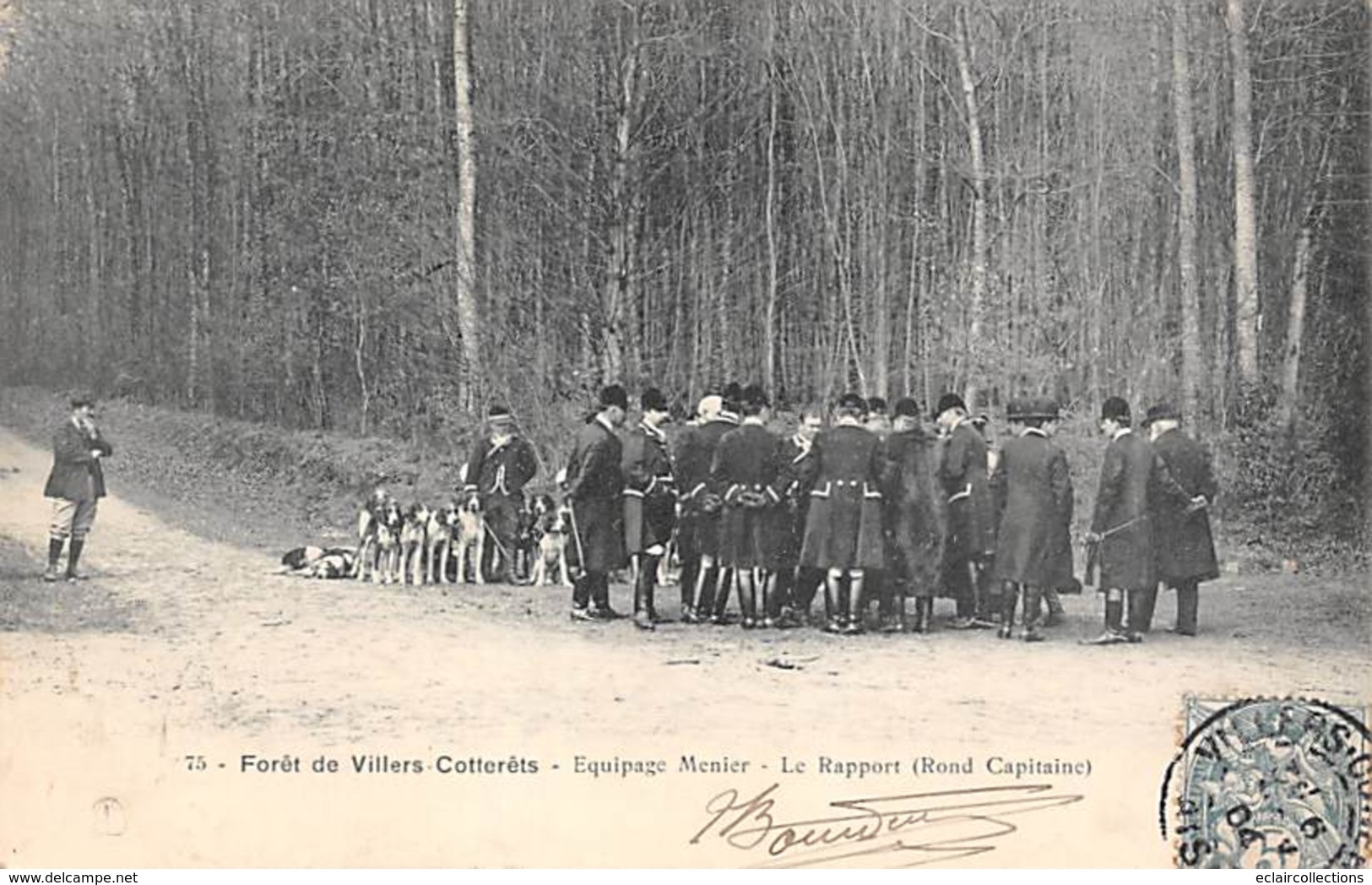 Villers Cotterêts      02     Chasse A Courre.   Equipage Menier. Le Rapport     (voir Scan) - Villers Cotterets