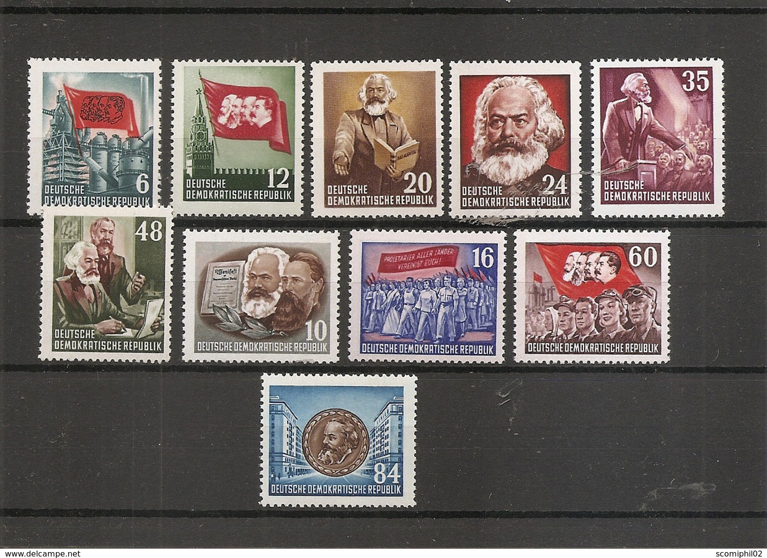 Karl Marx ( 80/89 XXX -MNH- De DDR) - Karl Marx