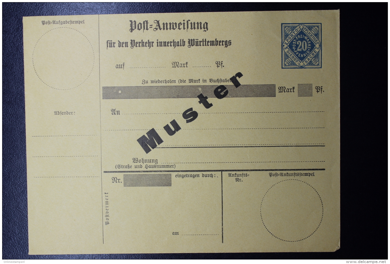 Württemberg  Umschlag ADA11 1902 MUNSTER - Interi Postali