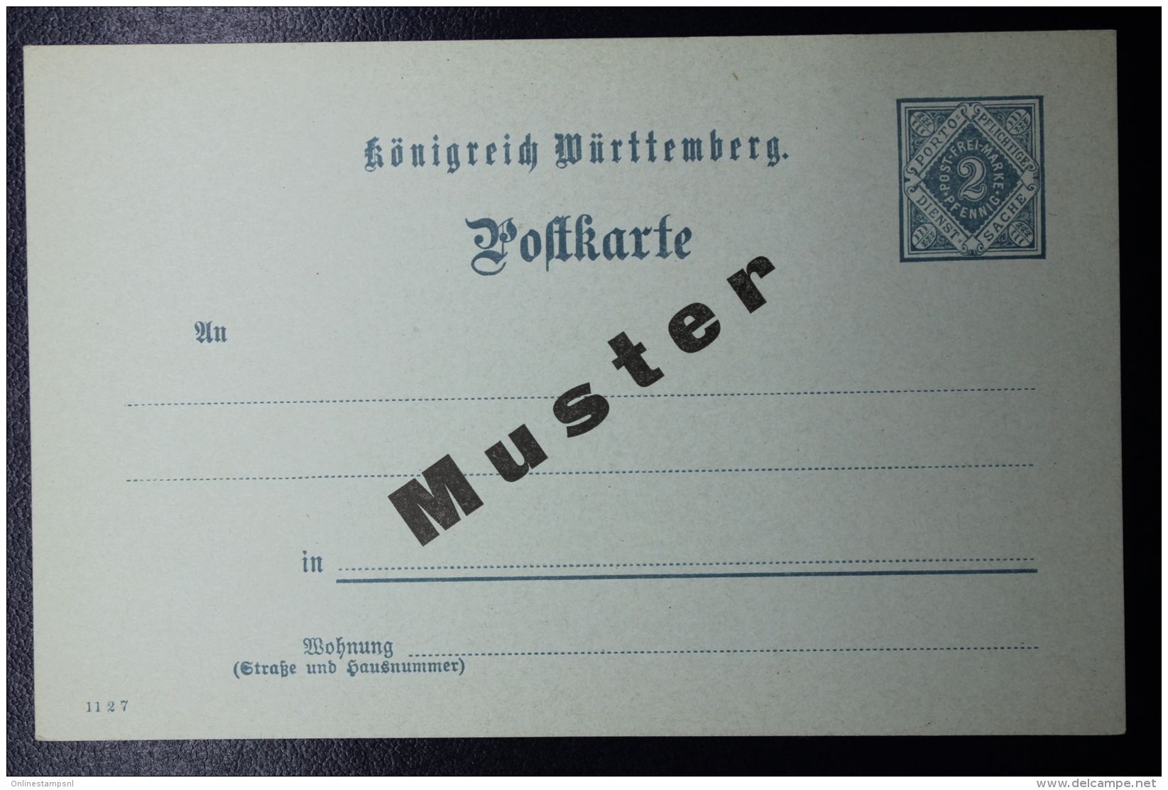 Württemberg  Postkarte DP3  MUNSTER - Interi Postali