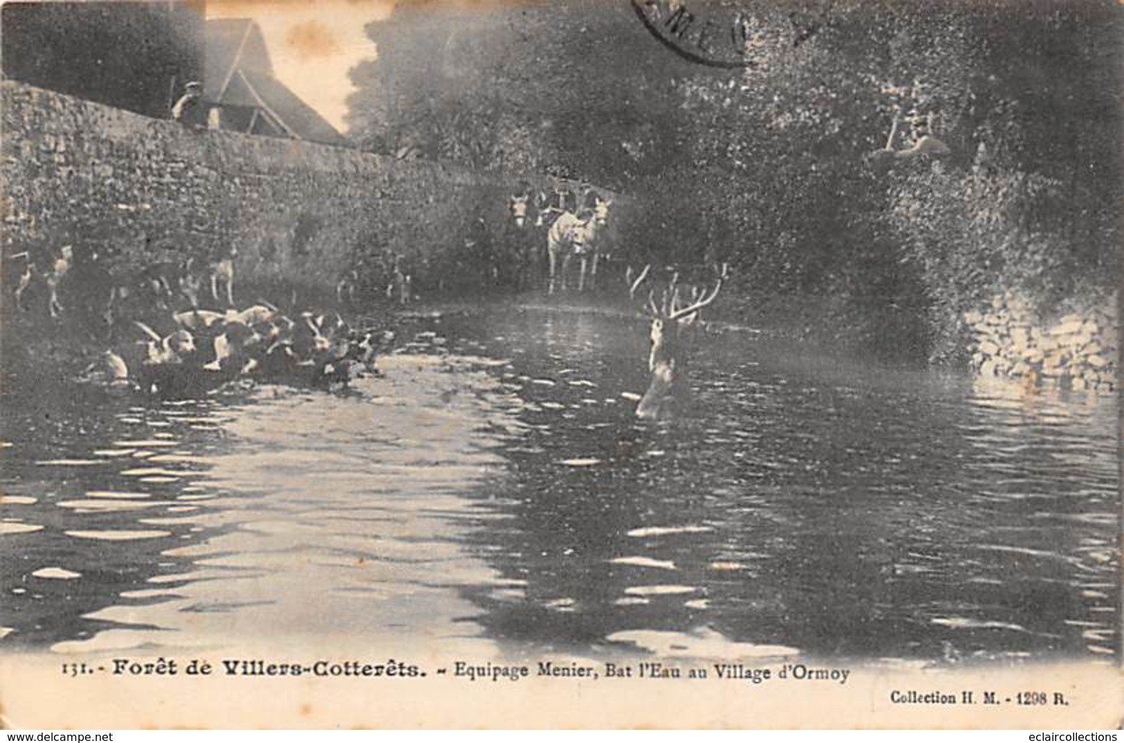 Villers Cotterêts      02     Chasse A Courre.   Equipage Menier.   Bat L'Eau Au Village D'Ormoy   (voir Scan) - Villers Cotterets