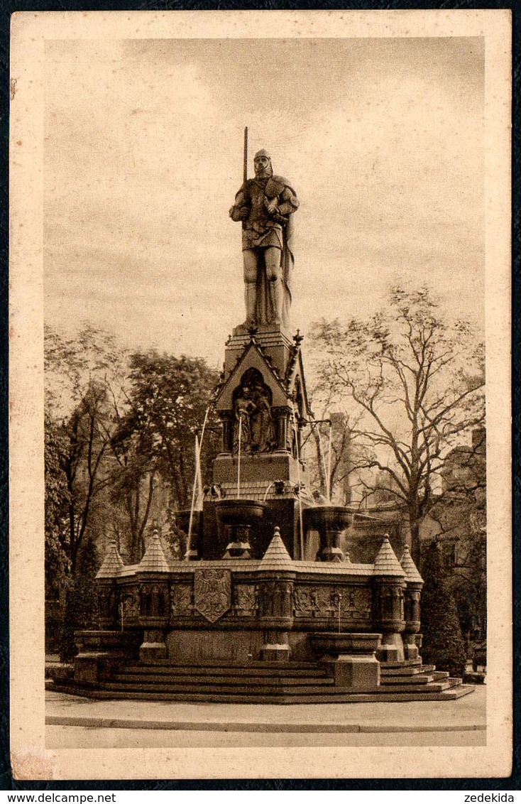 B6634 - Berlin - Rolandbrunnen - Roland Denkmal - Monuments