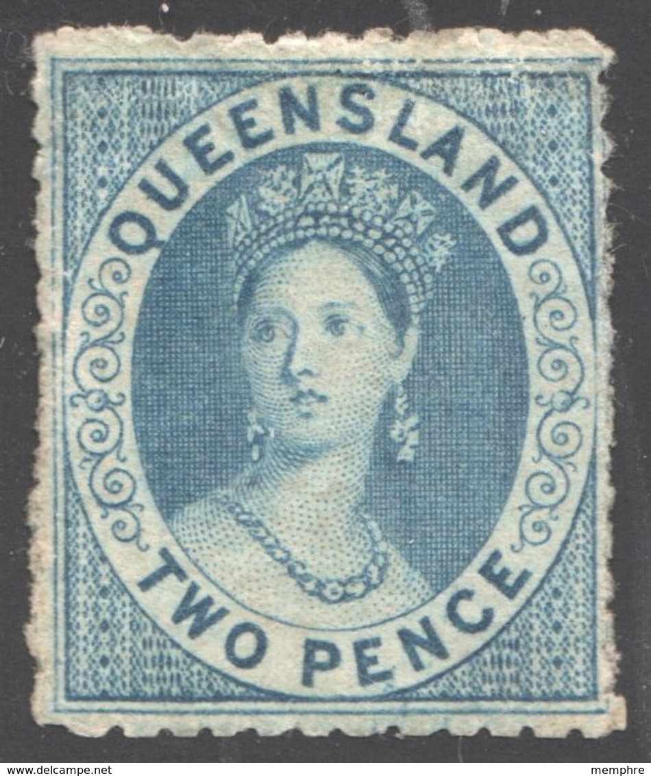 Queen Victoria 2d. Blue SG 87  MM - Ongebruikt