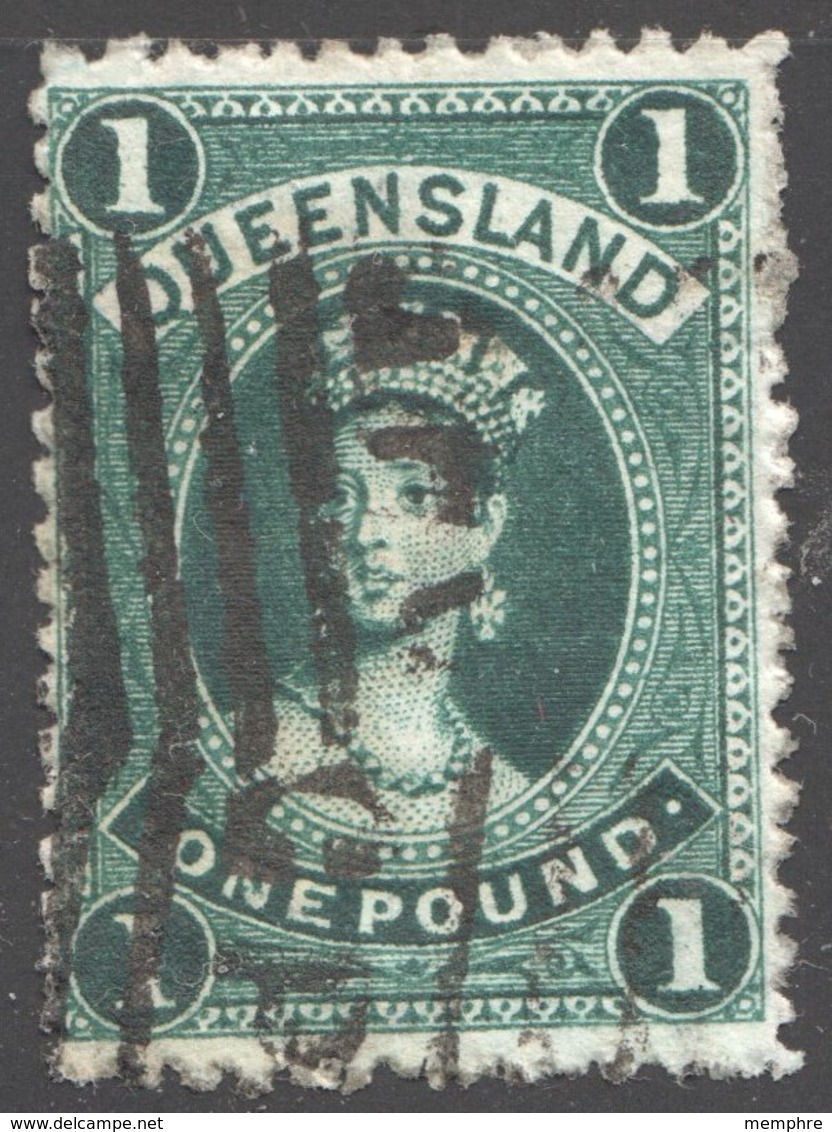 Queen Victoria  LARGE SIZE 5/- THIN PAPER SG 165 - Usados