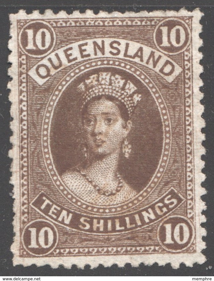 Queen Victoria Large Size 10/- Thin Paper SG 164 - Used Stamps