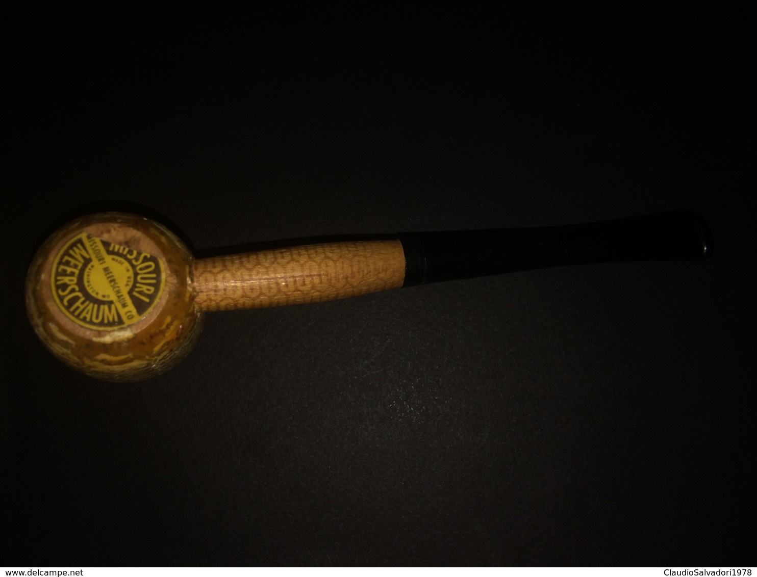 Pipa Missouri Meerschaum Mai Fumata Made In USA - Otros & Sin Clasificación