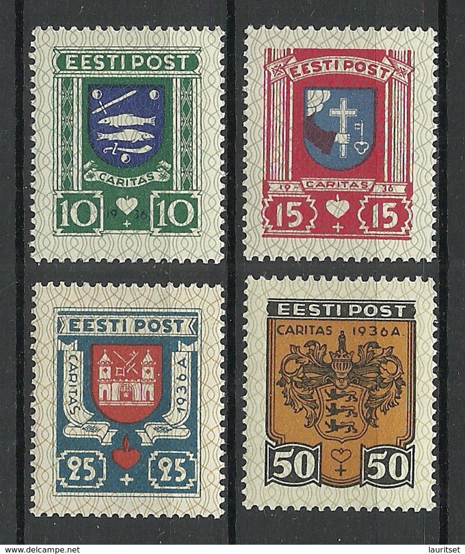 Estland Estonia 1936 CARITAS Michel 109 - 112 MNH - Estonia