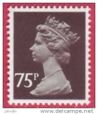 GB 75p Type 367 Black Machin Stamp Questa Litho Non Phosphor On Ordinary Paper - SG X1023 UM / MNH - Machins