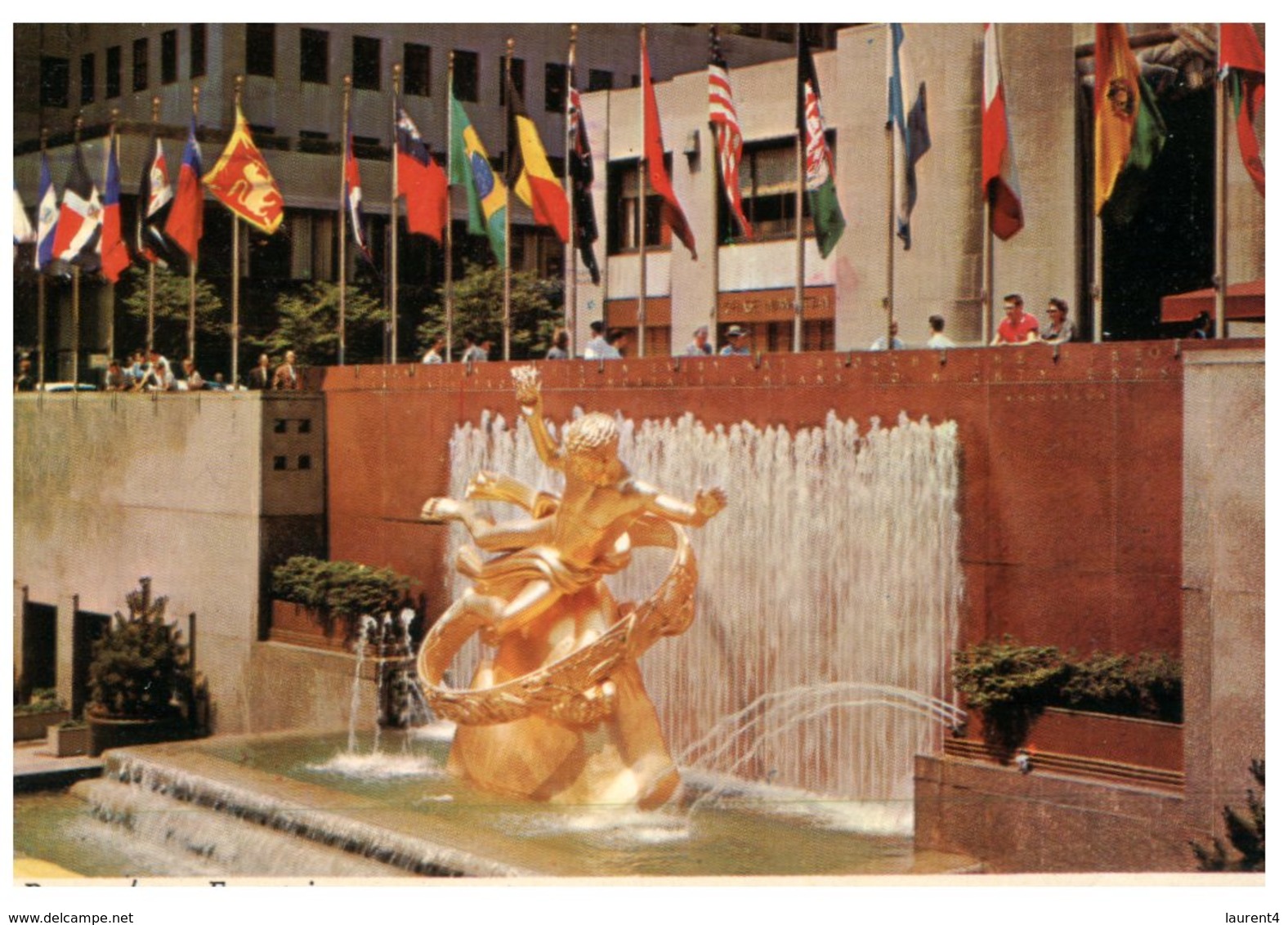 (333) USA - Prometheus Fountain - New York City Rockfeller Center - Monuments