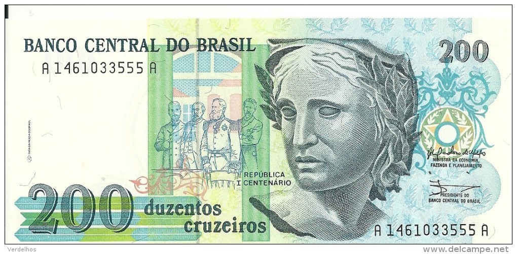 BRESIL 200 CRUZEIROS ND1990 UNC P 229 - Brazil