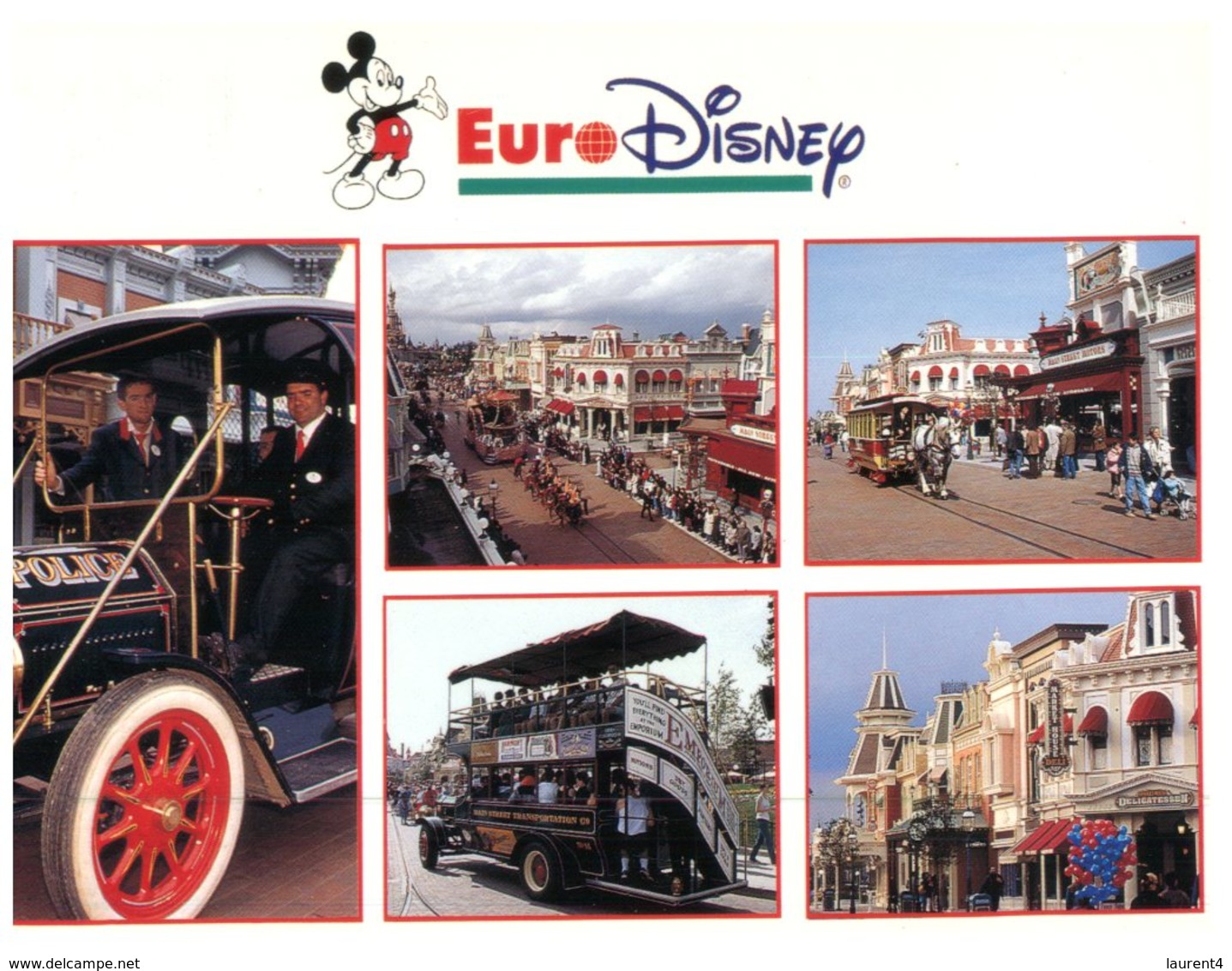 (325) France - Euro Disney - Main Street And Transport - Disneyland