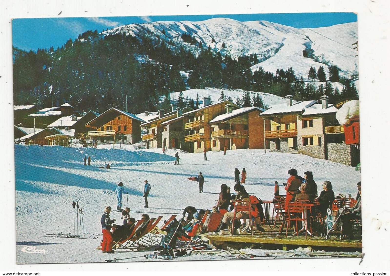 Cp, 73 , LES AVANCHERES - VALMOREL , Bains De Soleil à L'arrivée Des Pistes,vierge , Ed. Combier - Valmorel