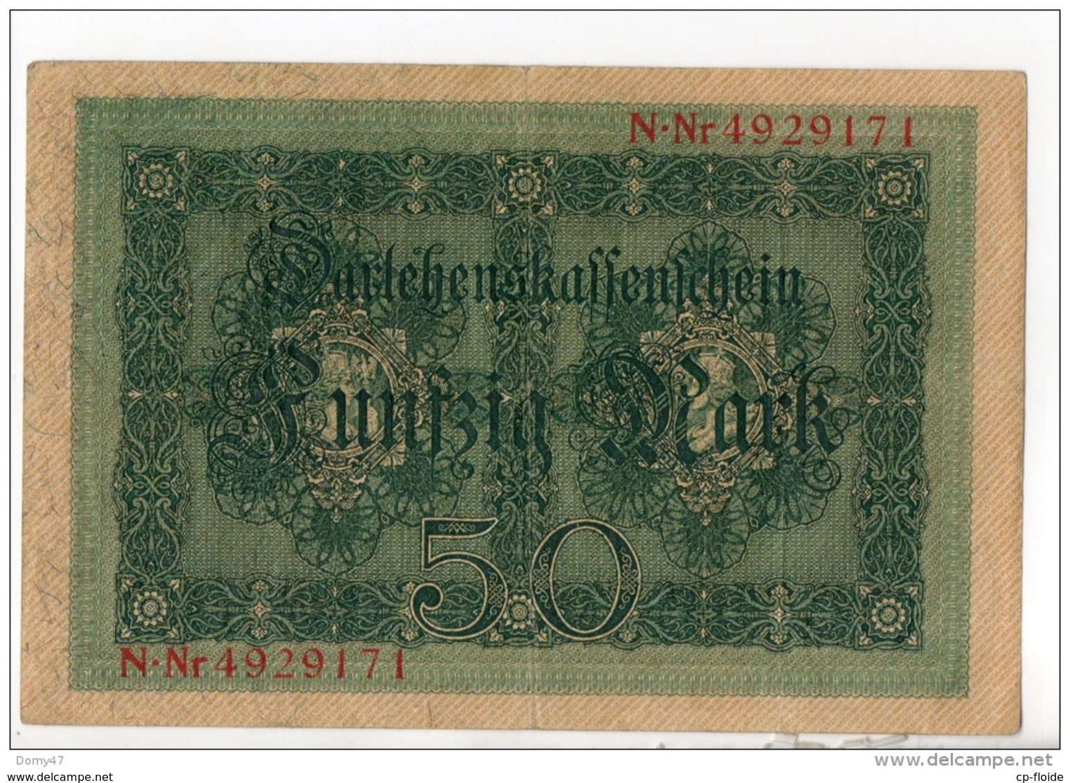 ALLEMAGNE . 50 MARK TYPE 1914 - Réf. N°10756 - - 50 Mark