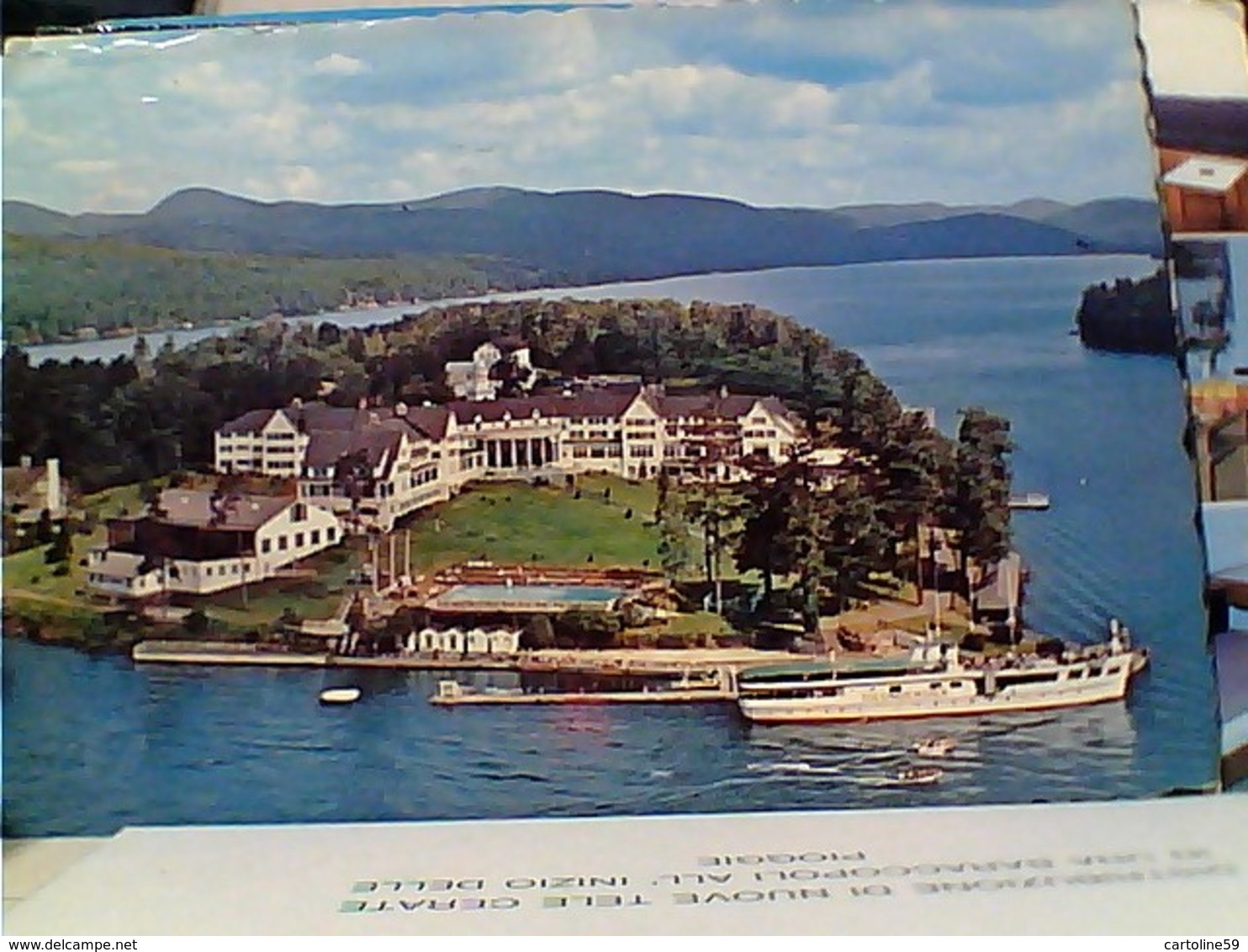 Canada - Québec - Lac George - Sagamore Hotel - Lake George NAVE SHIP  FERRY MV TICONDEROGA VB1970 GU3399 - Altri & Non Classificati