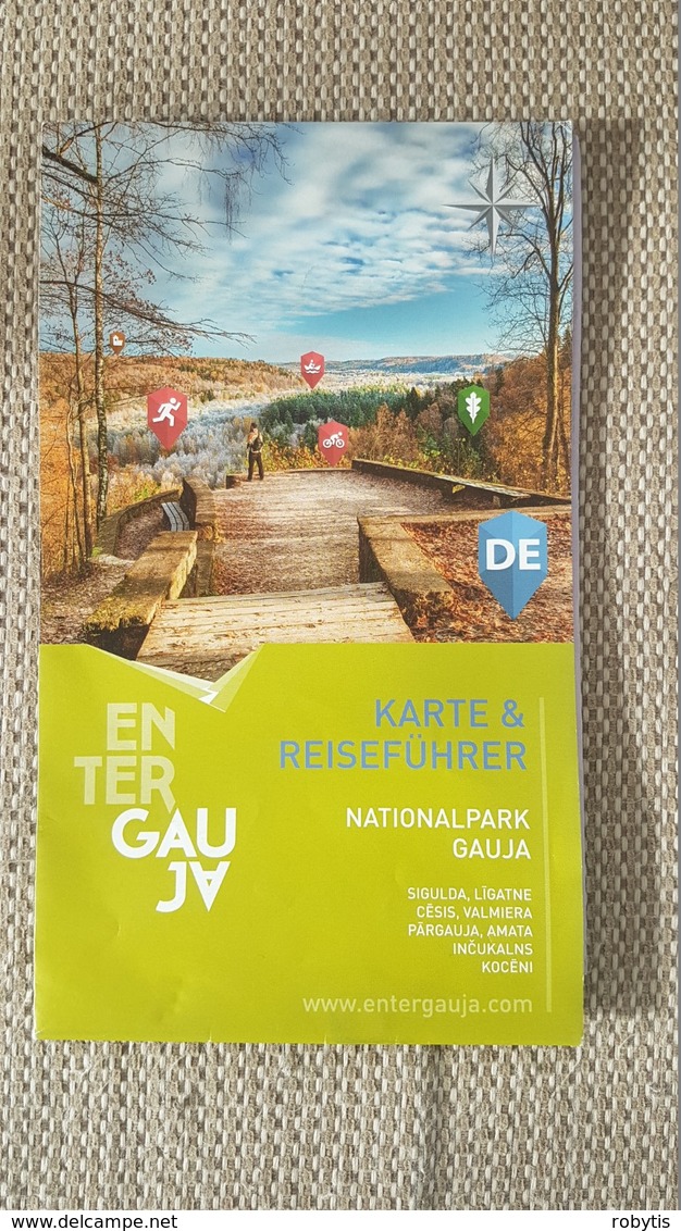 Tourism Brochure Latvia National Park Gauja   2015 Year - Cuadernillos Turísticos