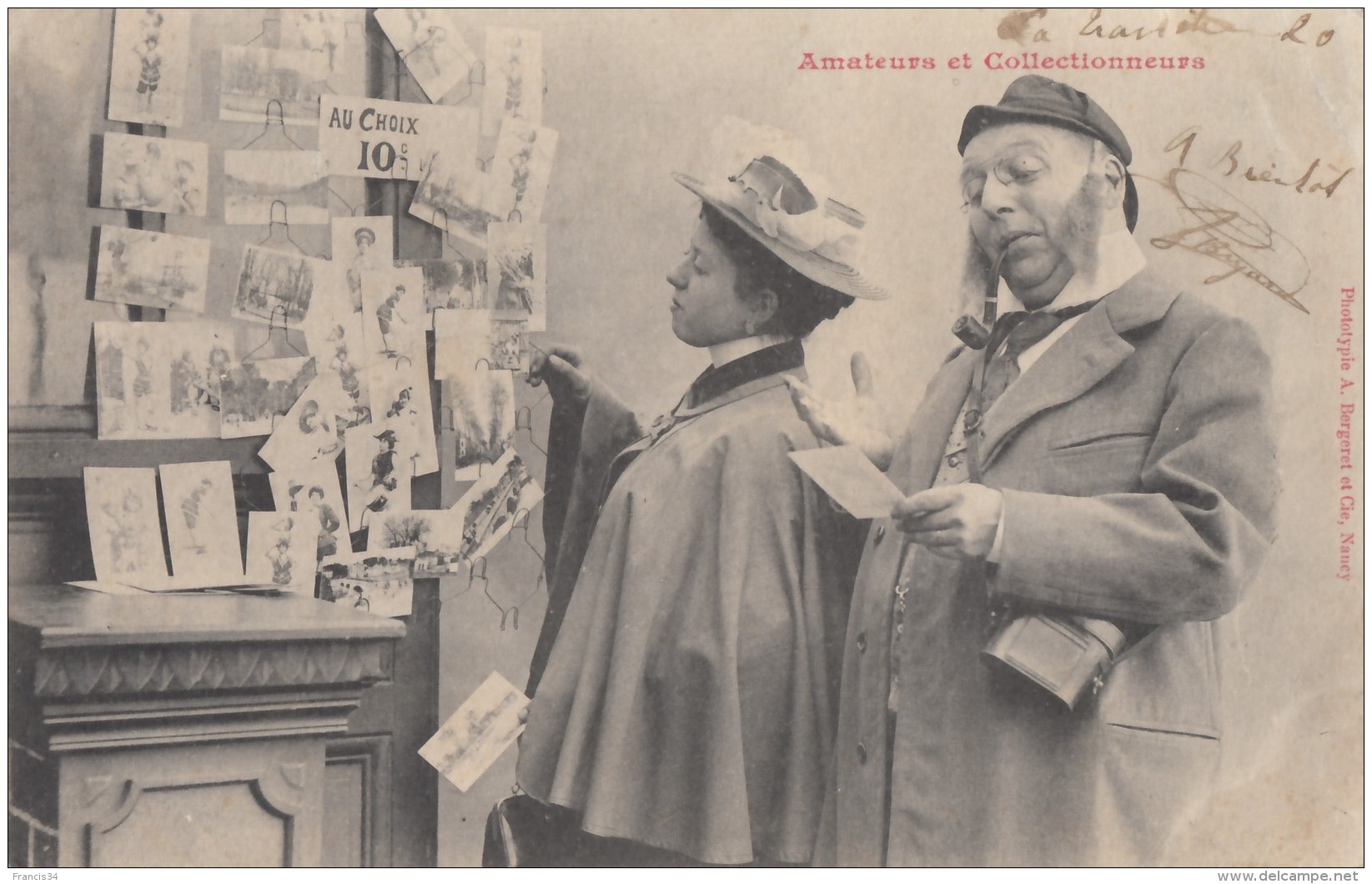 CPA -  Le Marchand De Cartes Postales - Amateurs Et Collectionneurs - Autres & Non Classés