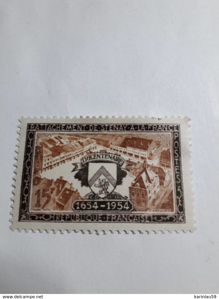 Timbre France  YT 987 " Rattachement De STENAY à La France " 1954 Neuf - Neufs